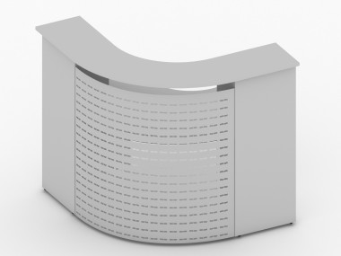 Стойка ресепшн Партнер 1270х1270х1200 Серый &mdash; Аэлита