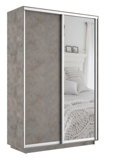 Шкаф-купе 2-дверный ДУО с 1 зеркалом &mdash; Аэлита