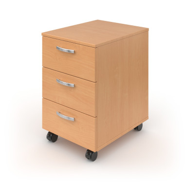 Тумба выкатная 3 ящика б/замка  &mdash; Аэлита