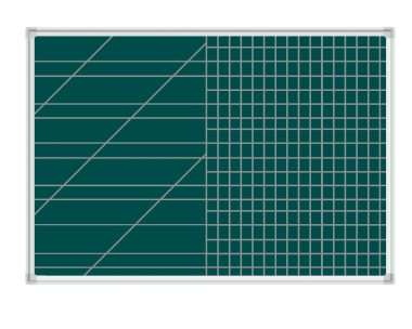 Доска одноэлементная магнитно-меловая с разлиновкой &mdash; Аэлита