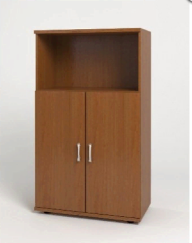 Шкаф КМ12 Монолит средний 744х390х1252 с низкими дверьми 2шт(ШМ51+ДМ41*2) &mdash; Аэлита