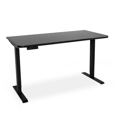 Стол с регулировкой высоты электрический LuxAlto LA-T33-2AR2 черный/черный ЛДСП 140*80*2.5 &mdash; Аэлита
