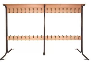 Вешалка напольная двухсторонняя на 36 мест 2336*862*1600 &mdash; Аэлита