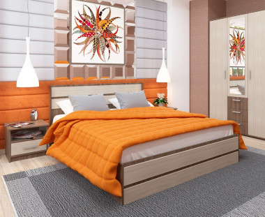 Кровать двуспальная БРАВО  200*160 &mdash; Аэлита