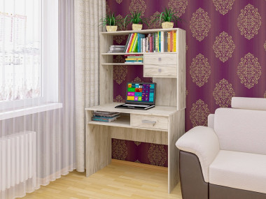 Стол компьютерный СК-41,  1695х1000х620 с надстройкой  &mdash; Аэлита