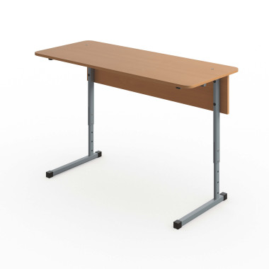 Стол ученический Комфорт 2-местный регулируемый по высоте, столешница с закругленными углами &mdash; Аэлита