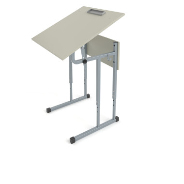 Стол (парта) ученический 1-местный регулируемый 600*500 с наклоном столешницы &mdash; Аэлита