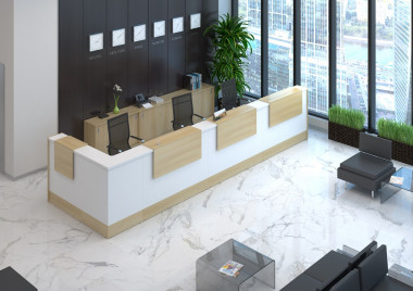 Стойка ресепшн STYLE(Стаил) 4358х1558х1156 &mdash; Аэлита